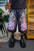 Purple wash Custom Jorts