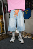 Aqua Blue Custom Jorts