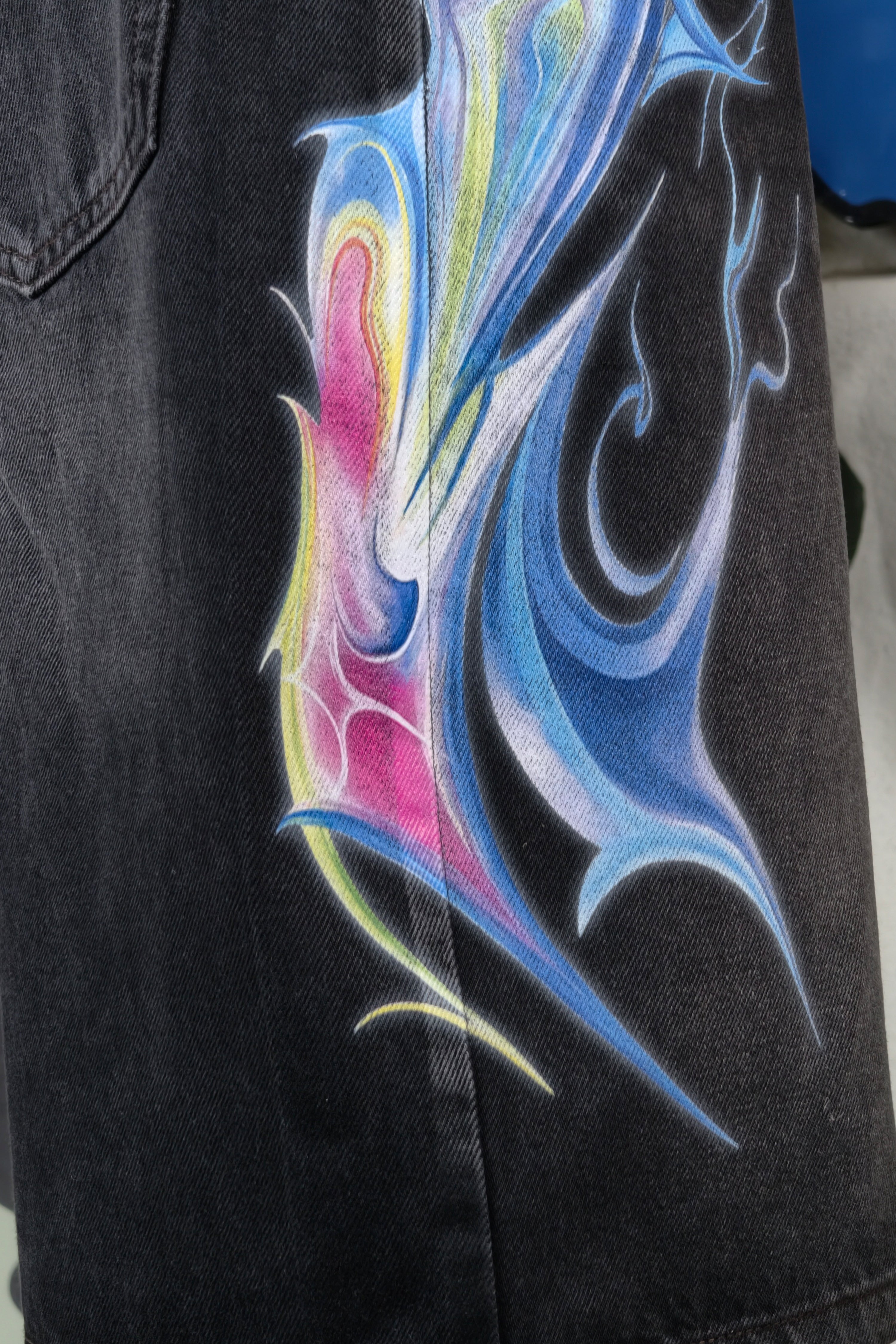 Cyber flame Custom Jorts