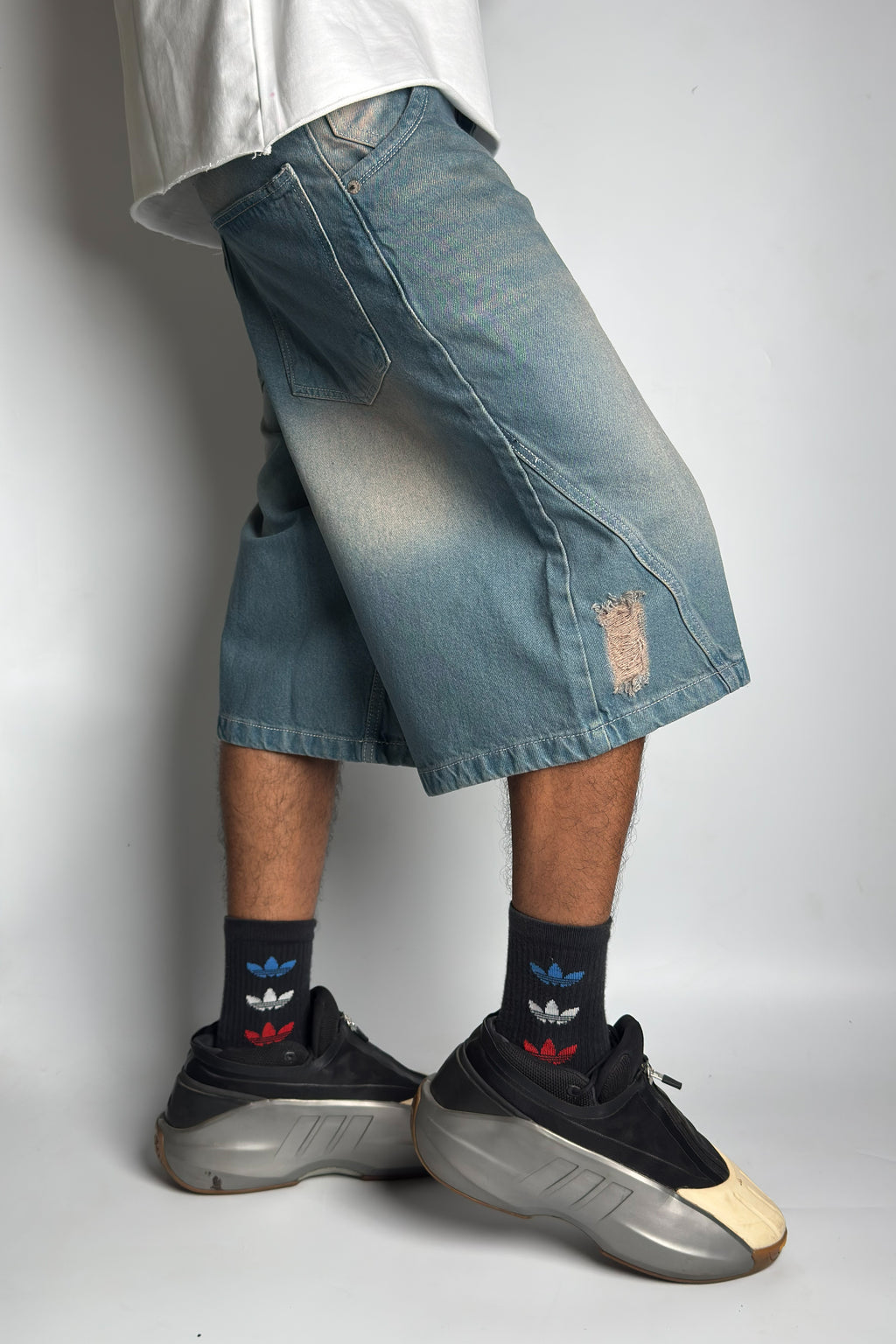 Faded Blue Jorts