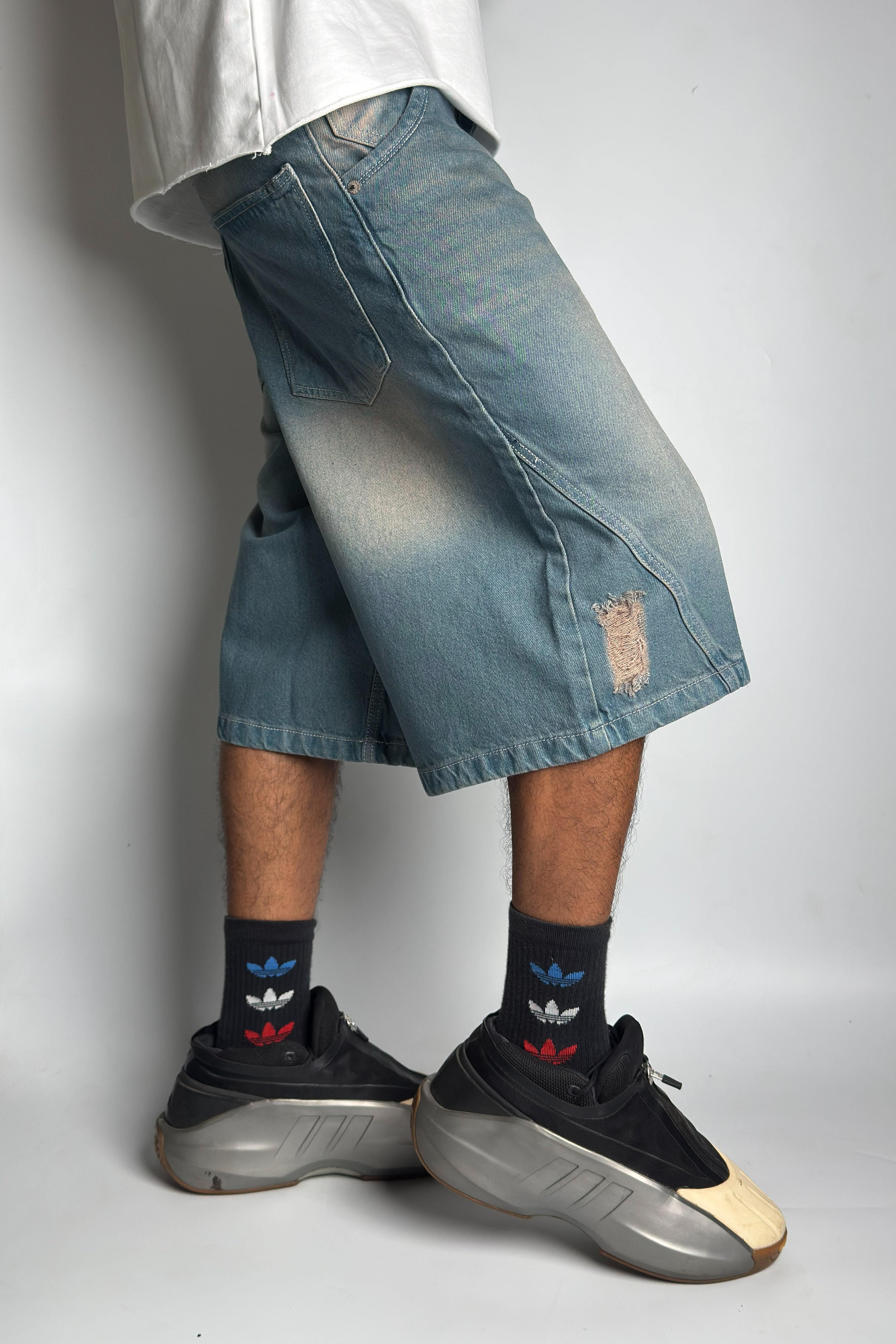 Faded Blue Jorts