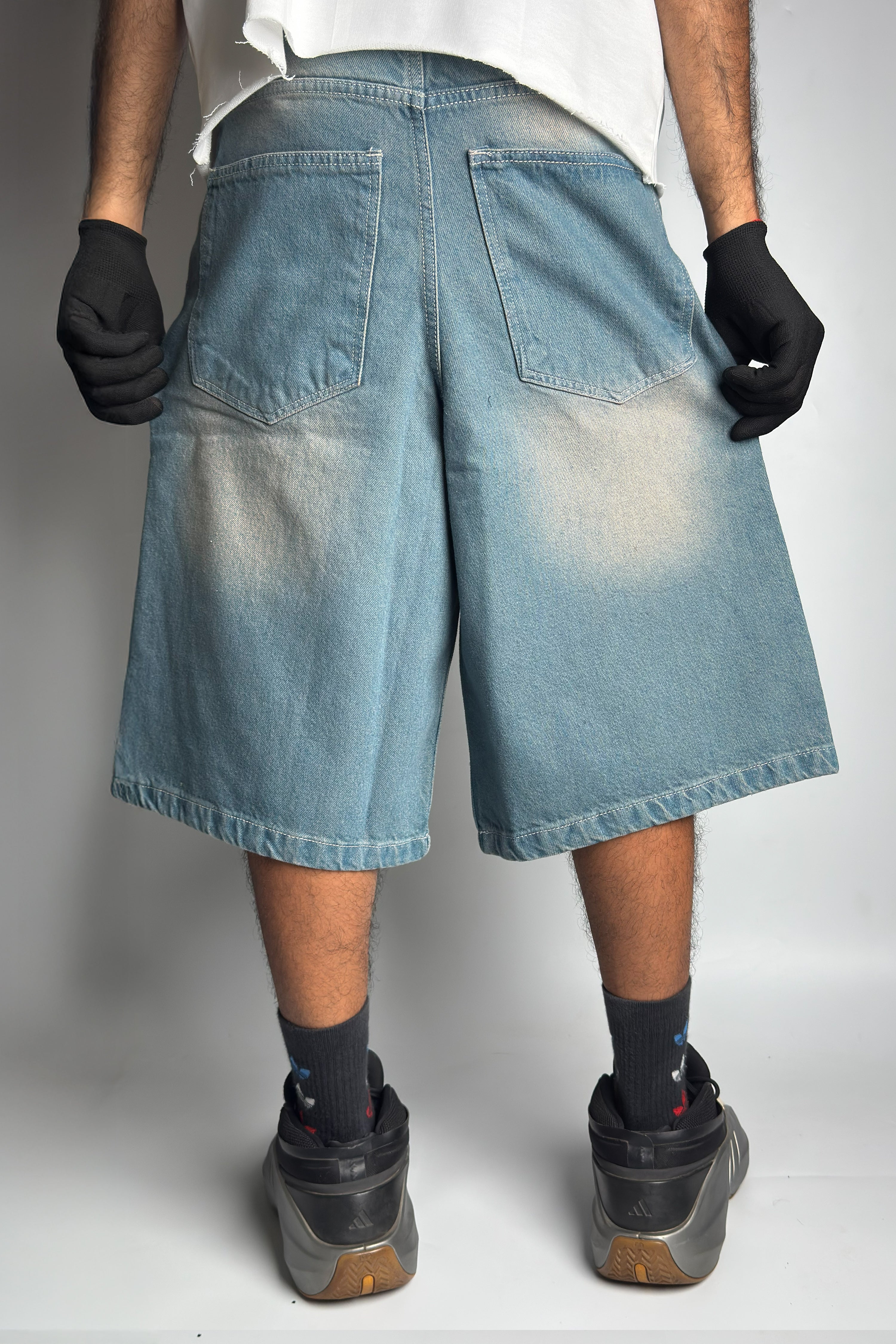 Faded Blue Jorts