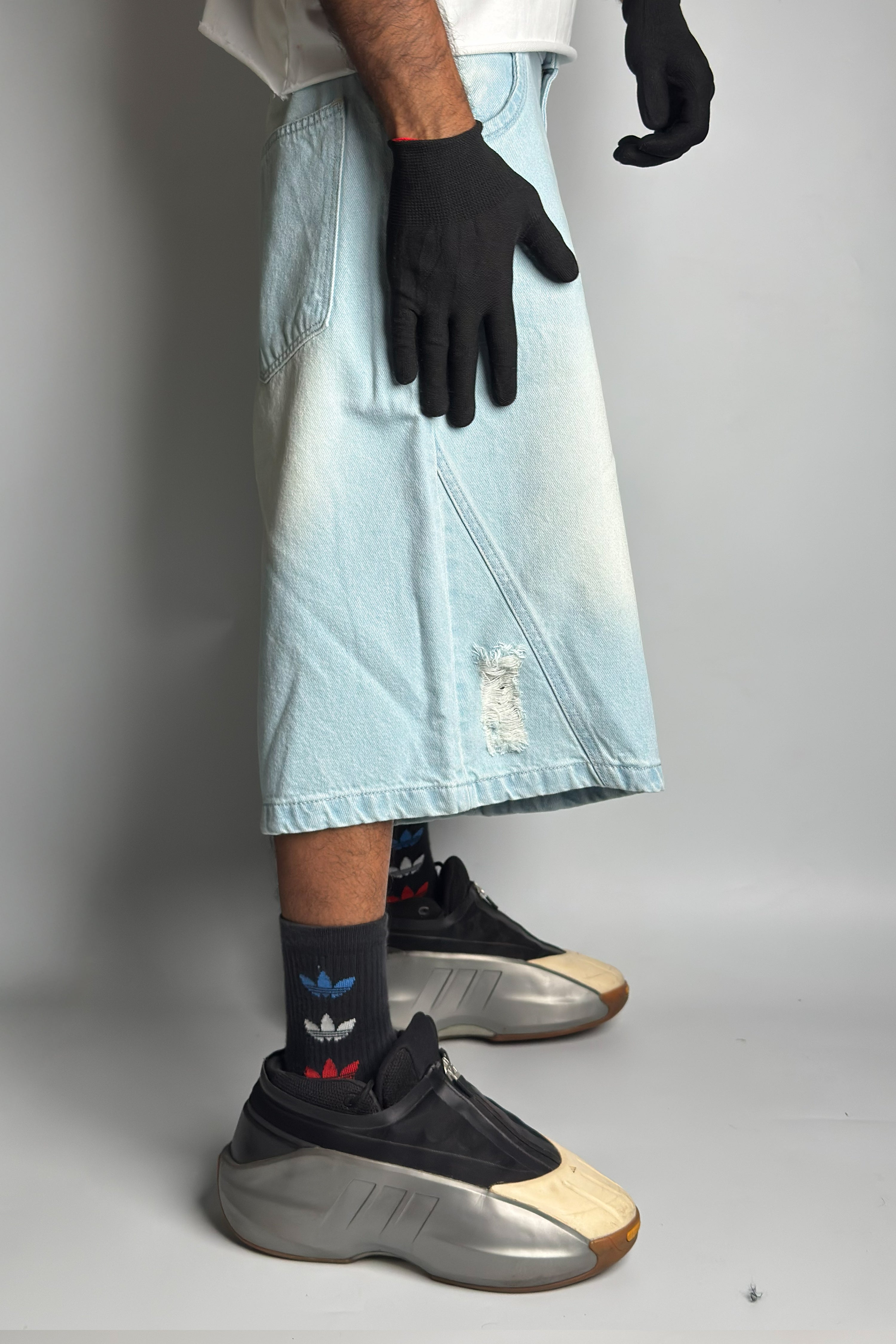 Aqua Blue Custom Jorts