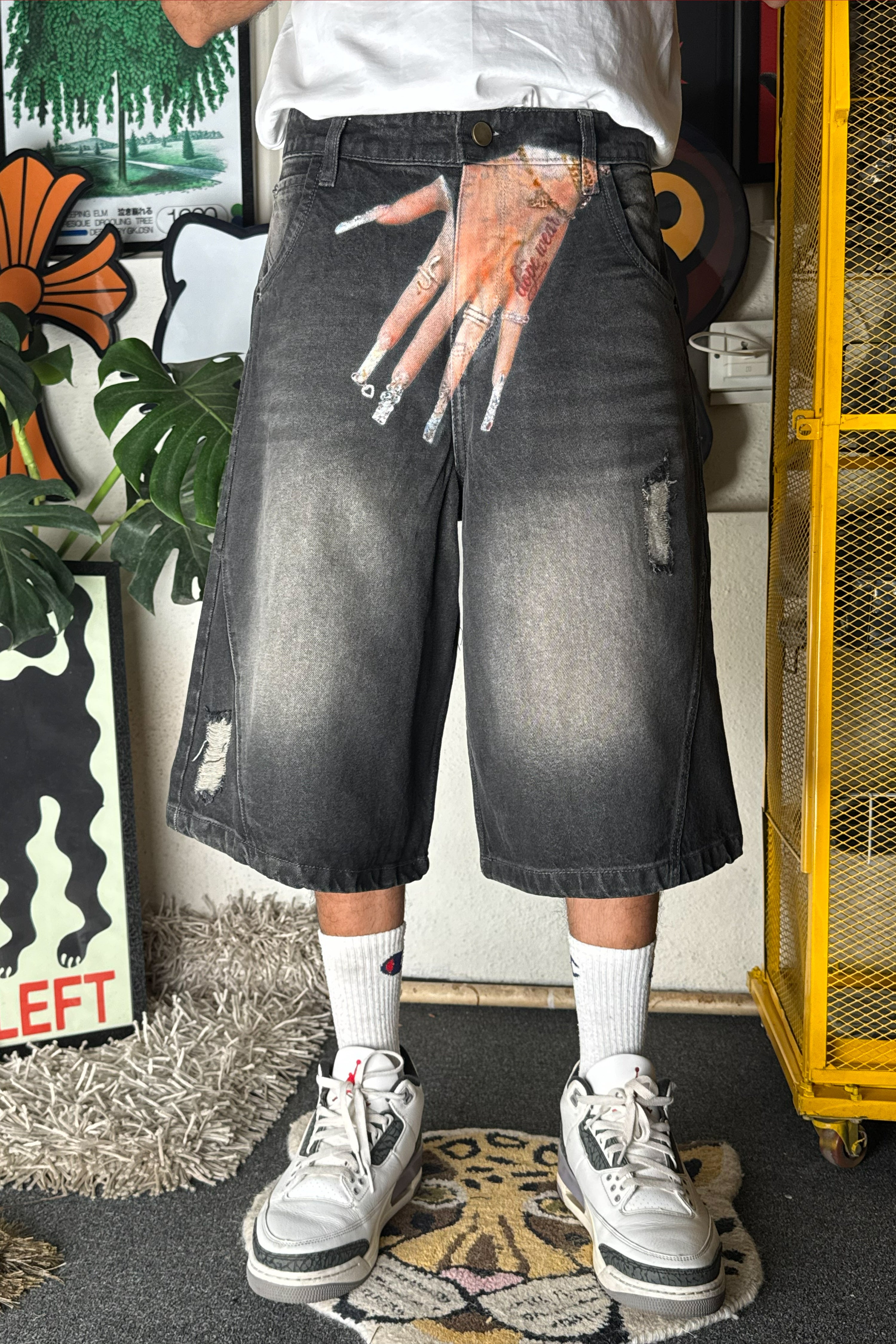 Faded graphite black - Customized Jorts (Unisex)