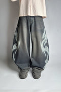 Y2K-inspired Vintage Mud wash - Customized Ultra baggy - Jeans (Unisex) (Copy)