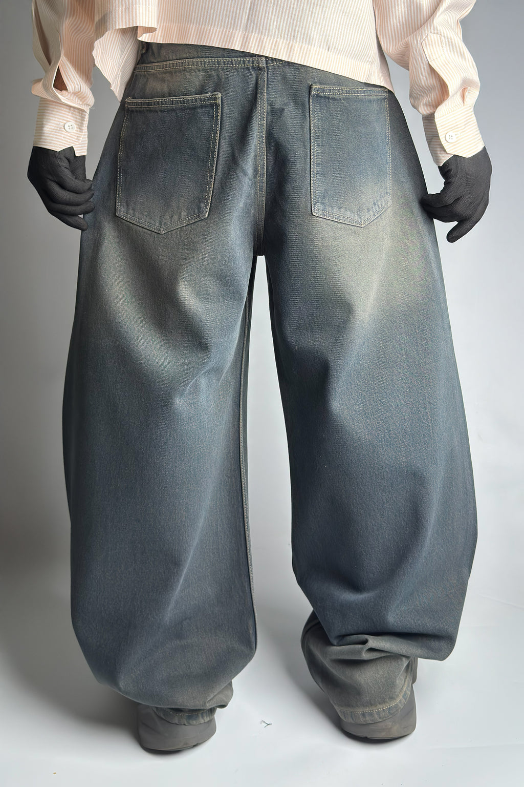 Y2K-inspired Vintage Mud wash - Customized Ultra baggy - Jeans (Unisex) (Copy)