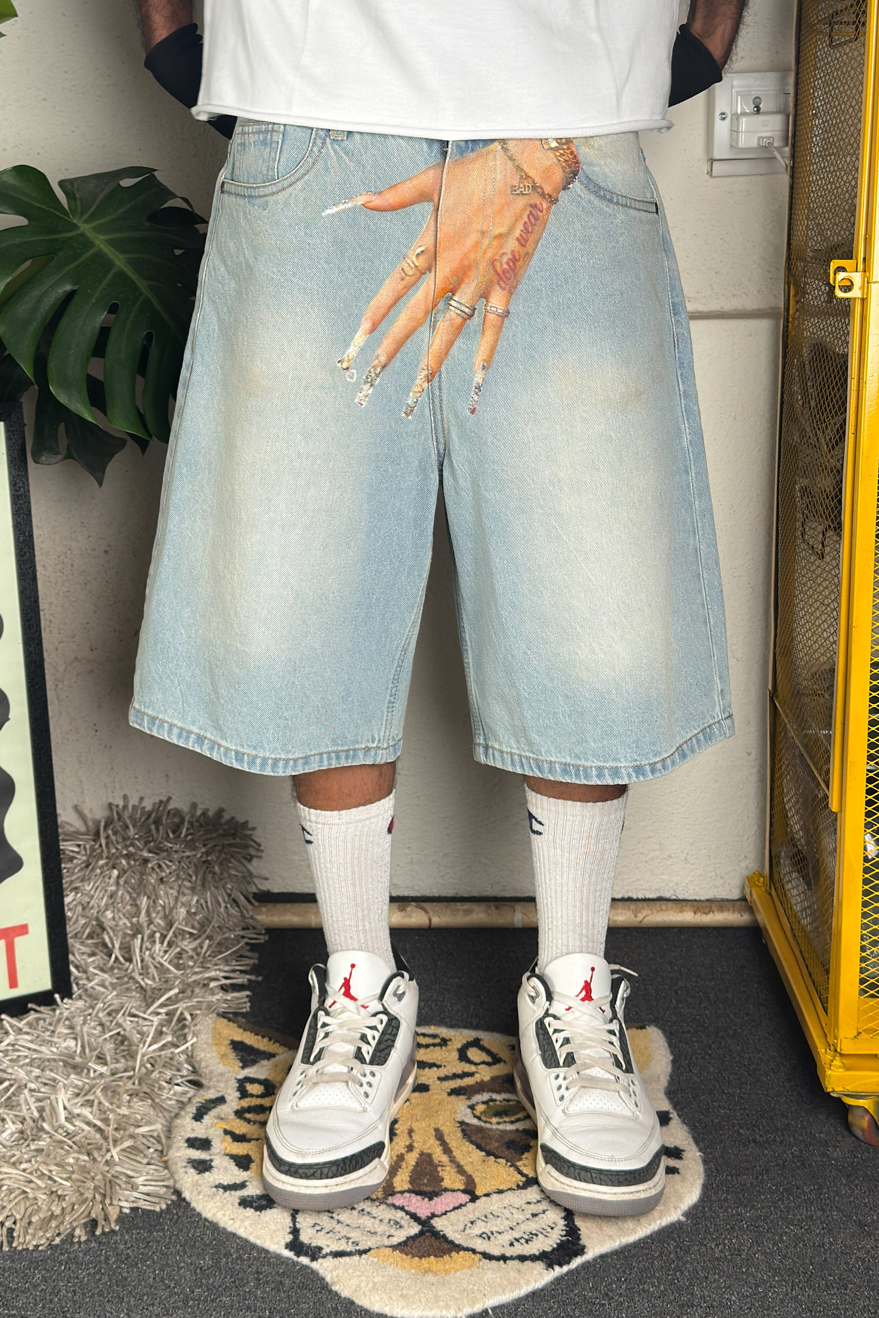 Light blue vintage wash - Customized Jorts (Unisex)