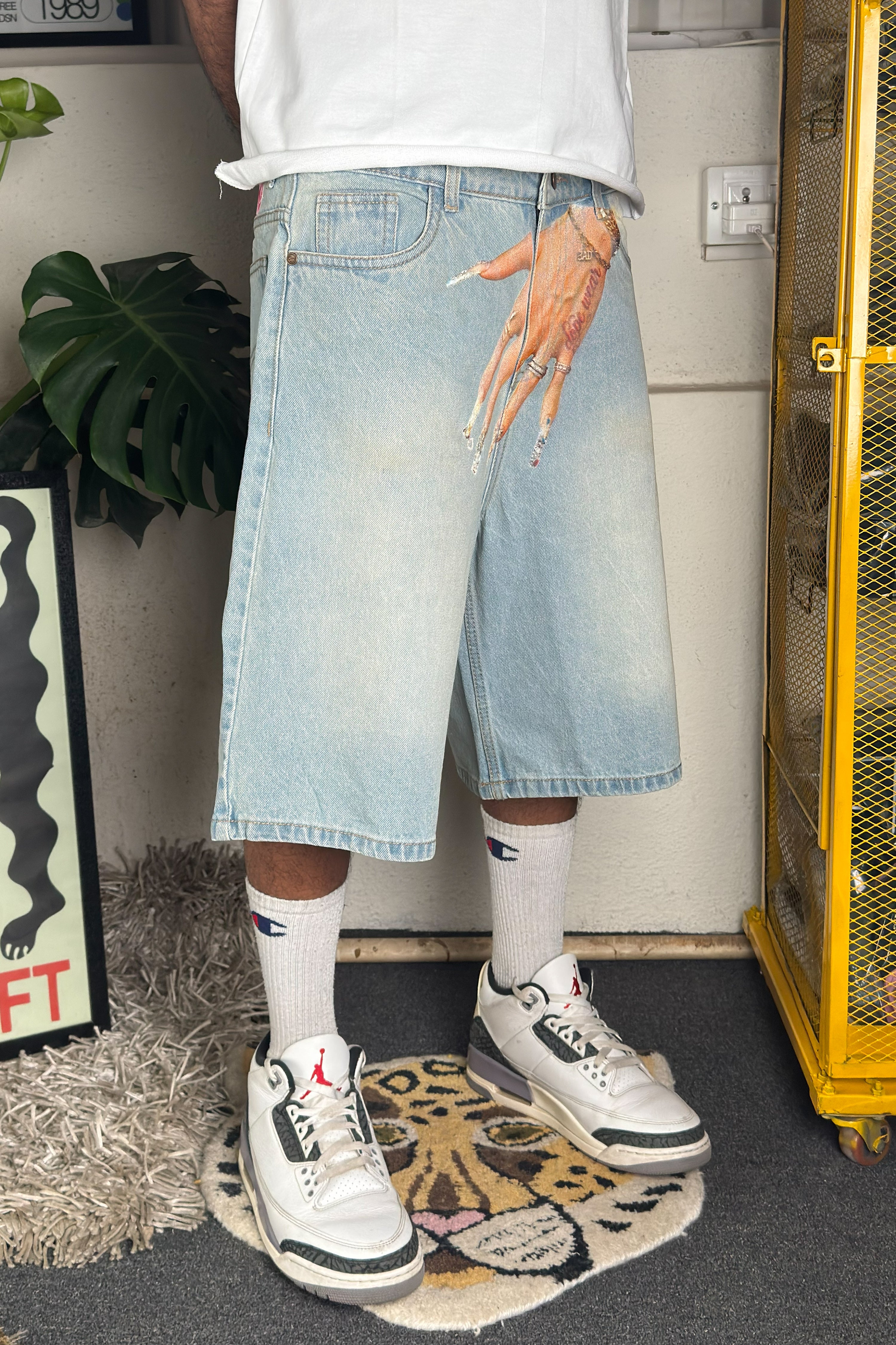Light blue vintage wash - Customized Jorts (Unisex)
