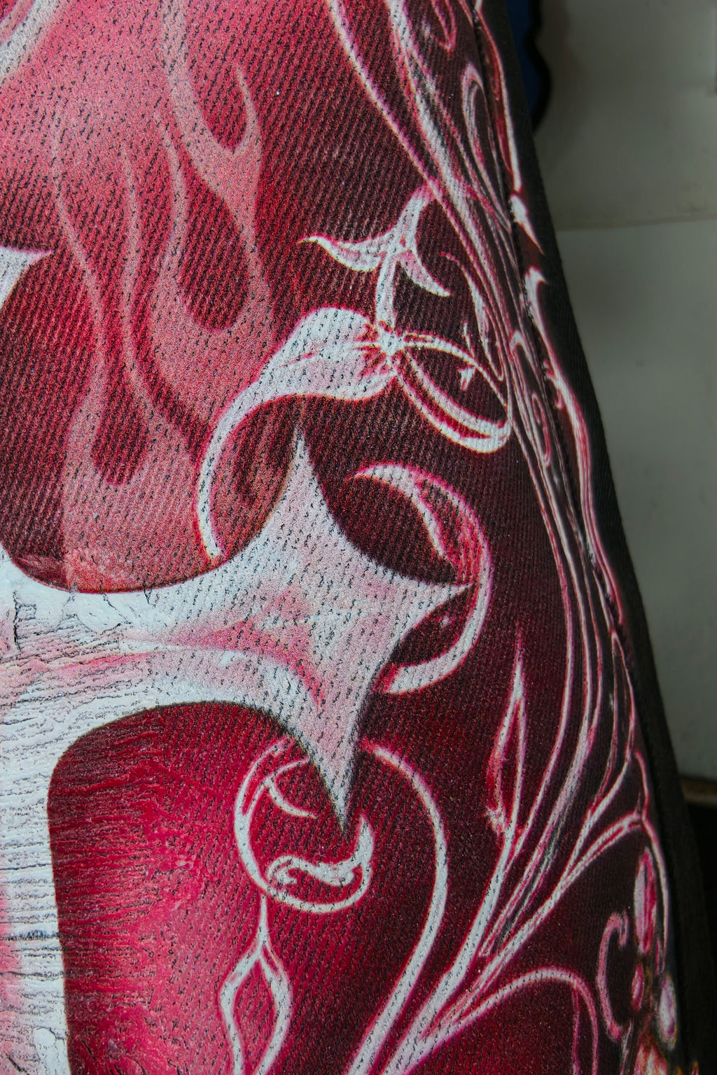 Burgundy wash Custom Jorts
