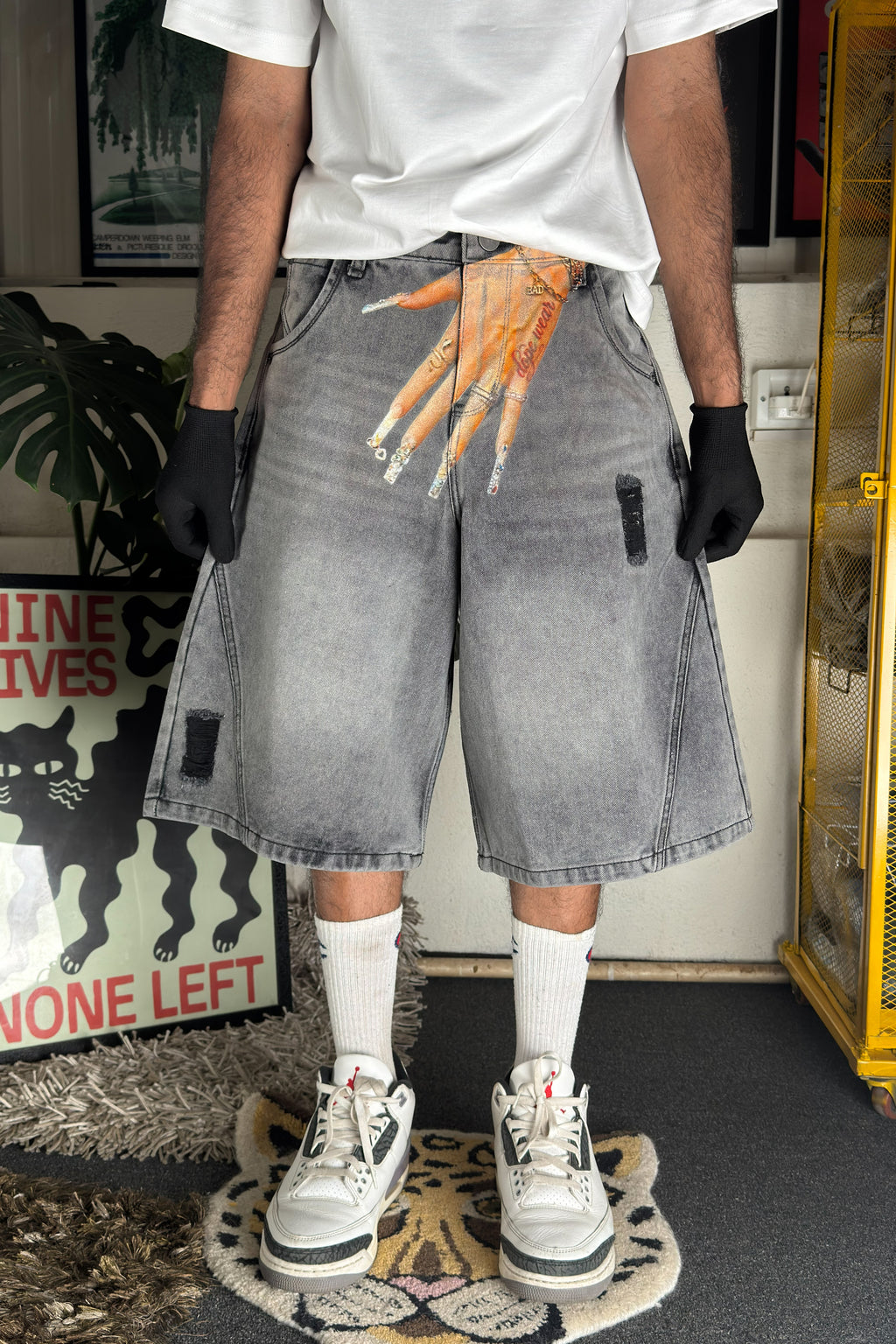 Washed Grey - Customized Jorts (Unisex)