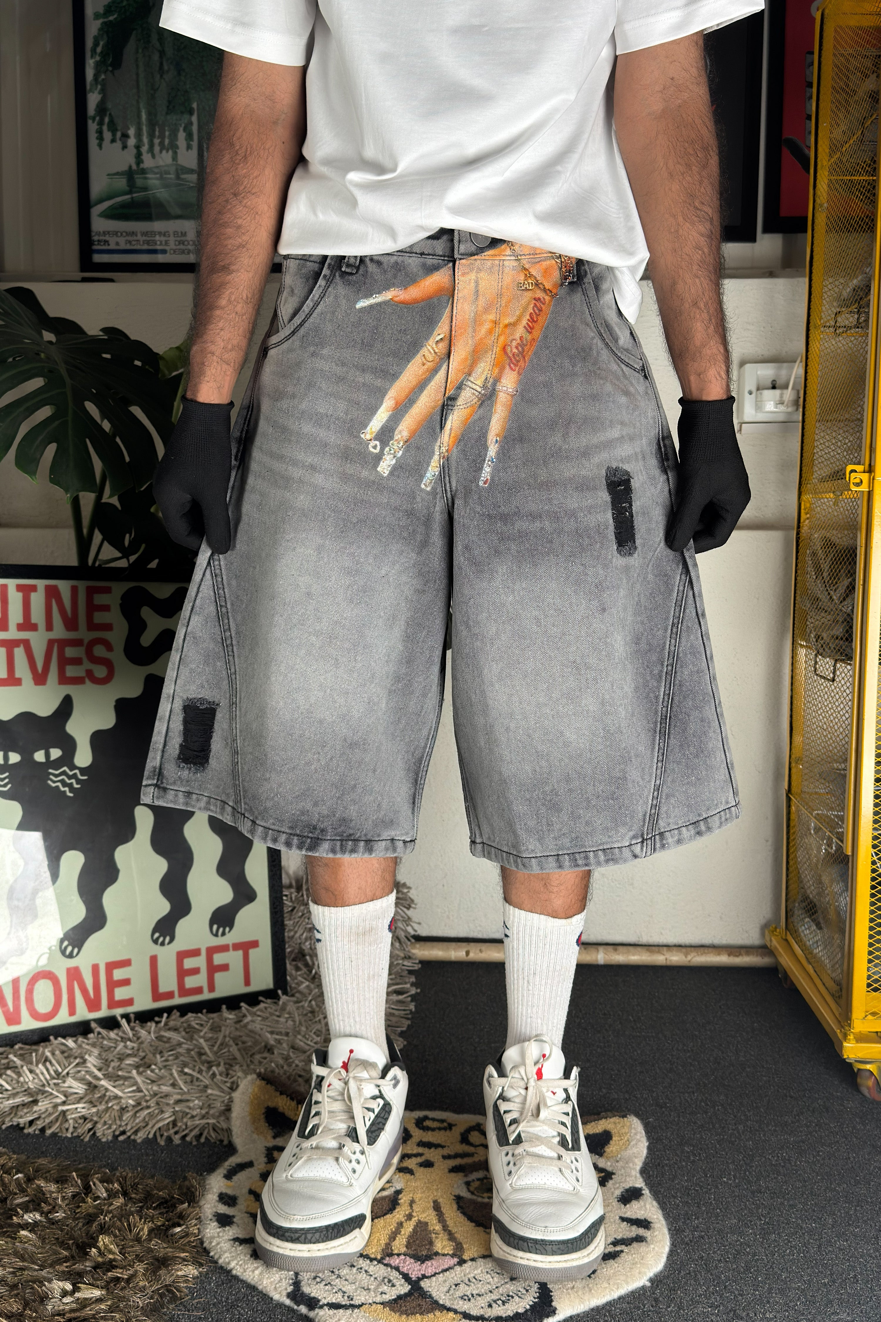 Washed Grey - Customized Jorts (Unisex)