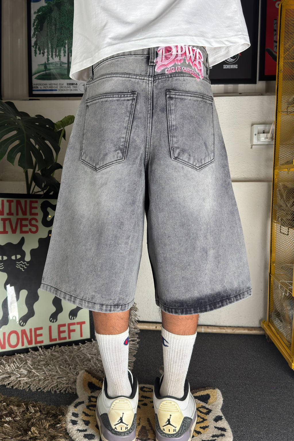 Washed Grey - Customized Jorts (Unisex)