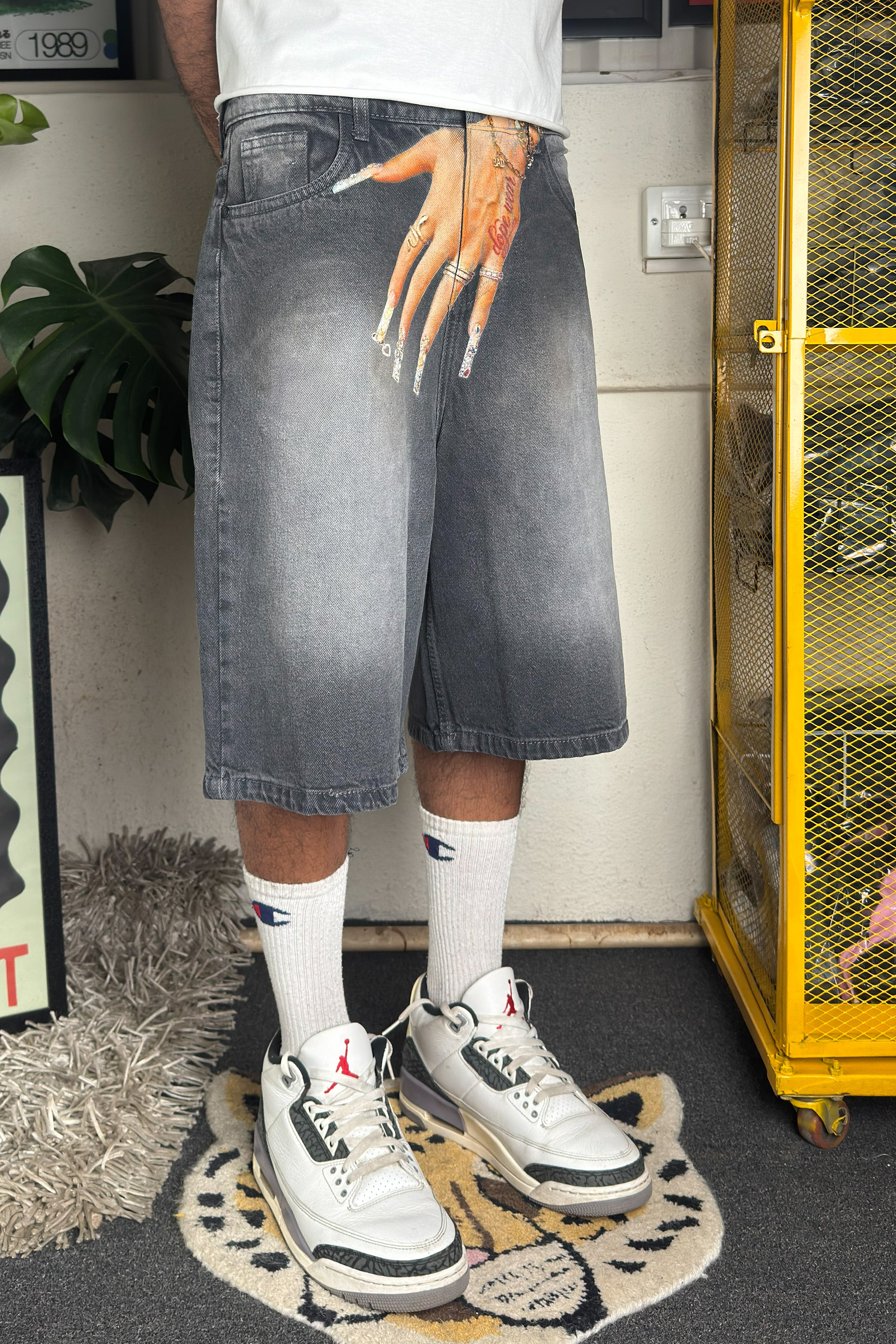Washed Charcoal grey  - Customized Jorts (Unisex)