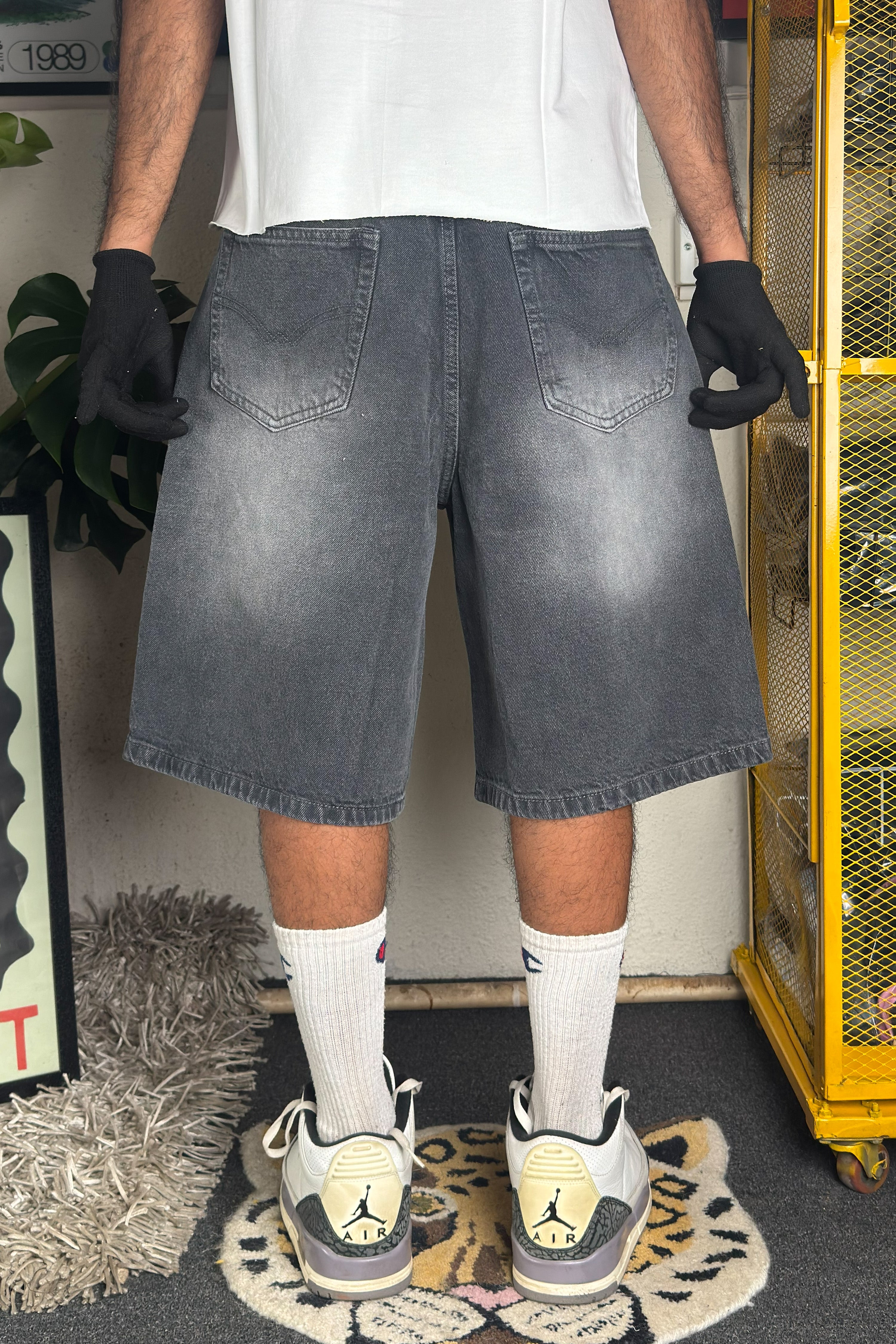 Washed Charcoal grey  - Customized Jorts (Unisex)